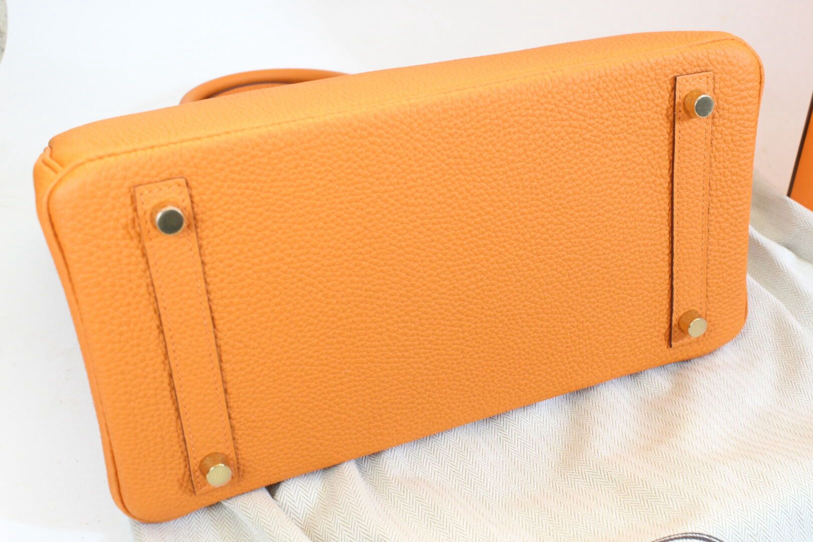 Hermes - Sac Birkin 30 togo orange