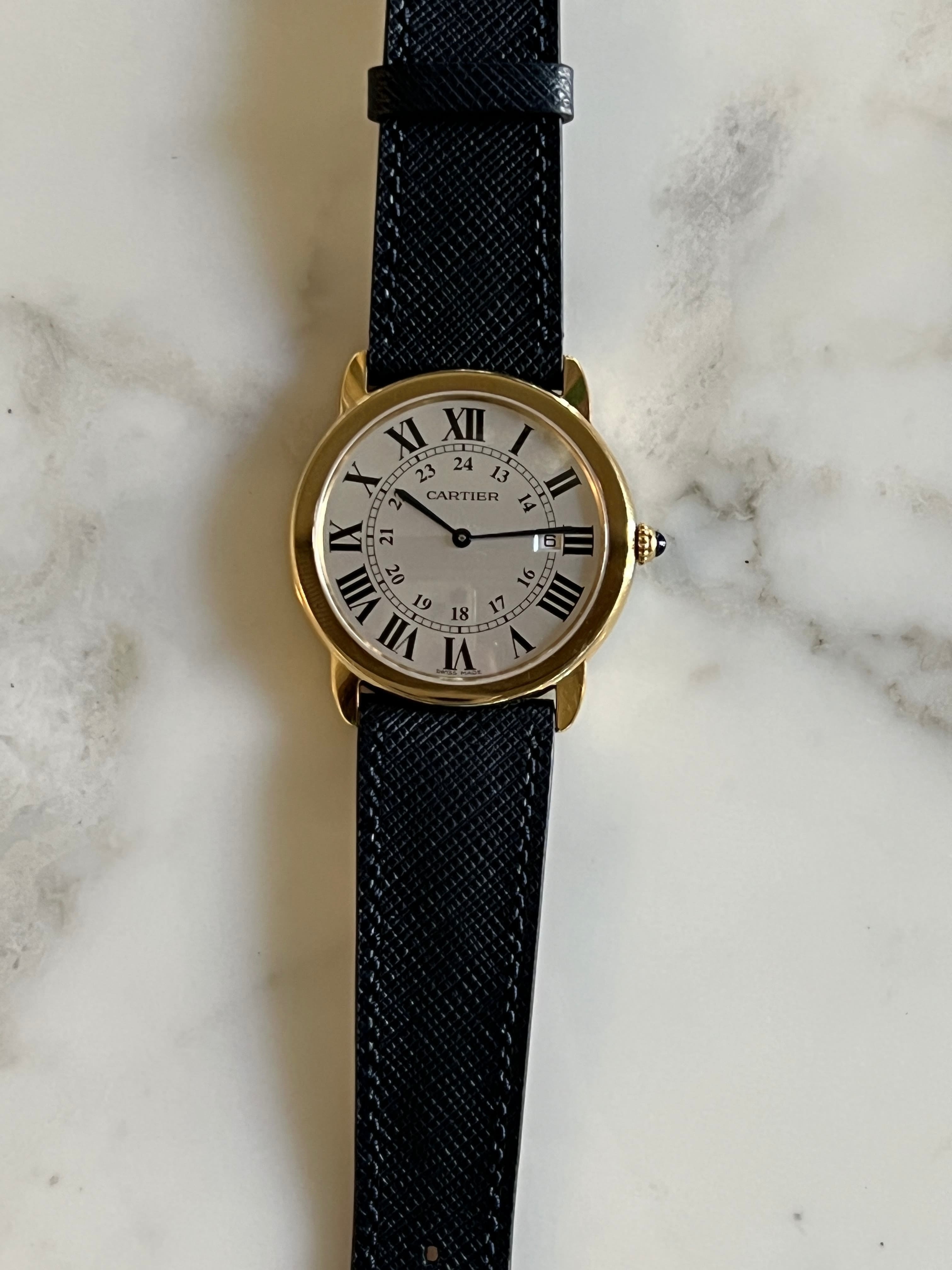 Montre ronde solo Cartier