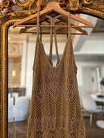 Charger l&#39;image dans la galerie, Robe Zara à crochet dorée
