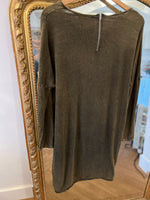 Charger l&#39;image dans la galerie, Robe American Vintage Kaki en coton
