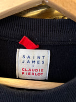 Charger l&#39;image dans la galerie, Pull Claudie Pierlot Saint James en laine Bleu marine

