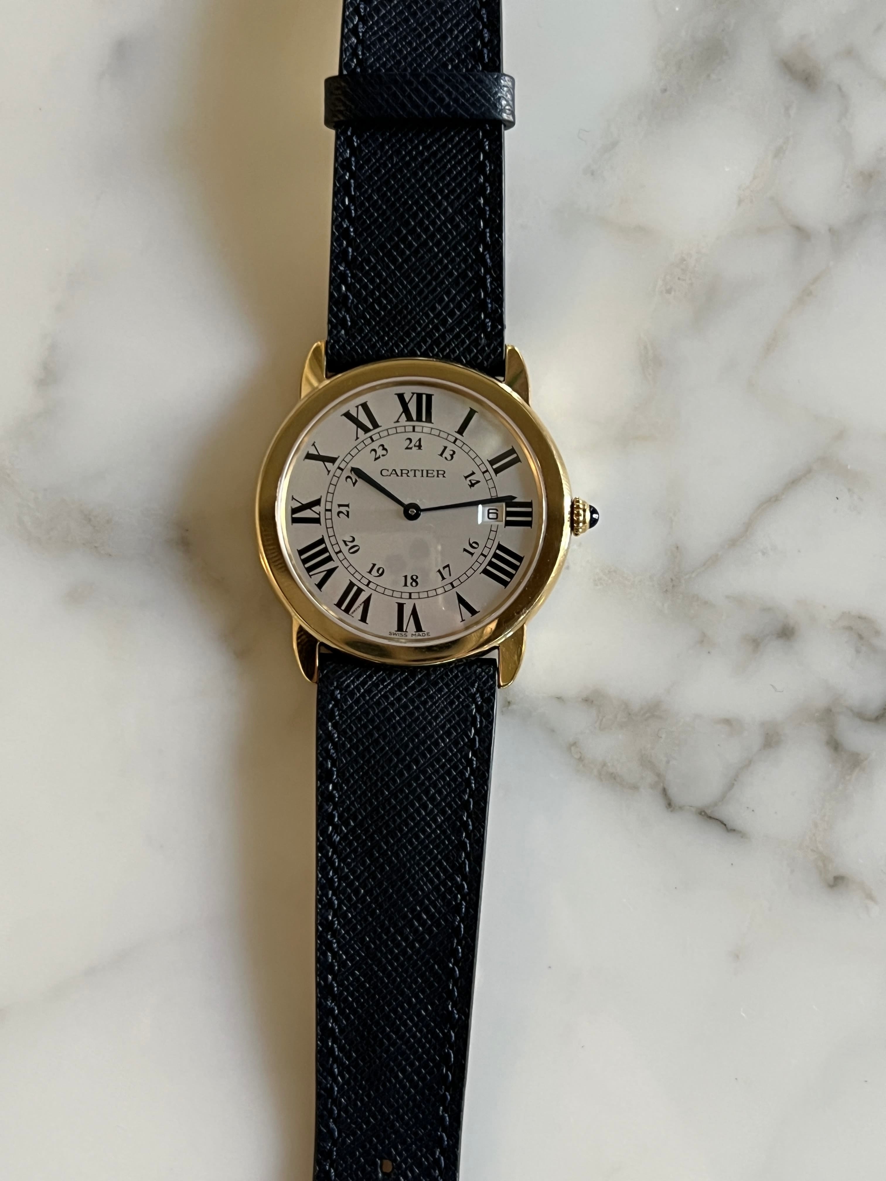 Montre ronde solo Cartier