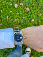 Charger l&#39;image dans la galerie, Montre Datejust Rolex fond bleu nuit
