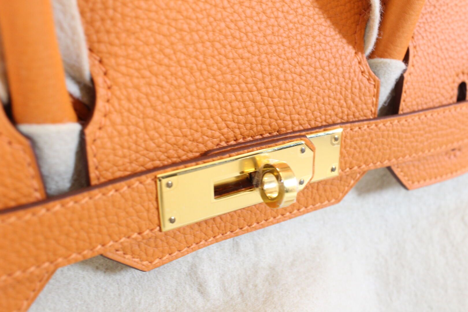 Hermes - Sac Birkin 30 togo orange