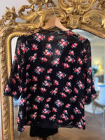 Charger l&#39;image dans la galerie, Blouse Claudie pierlot à fleurs transparence

