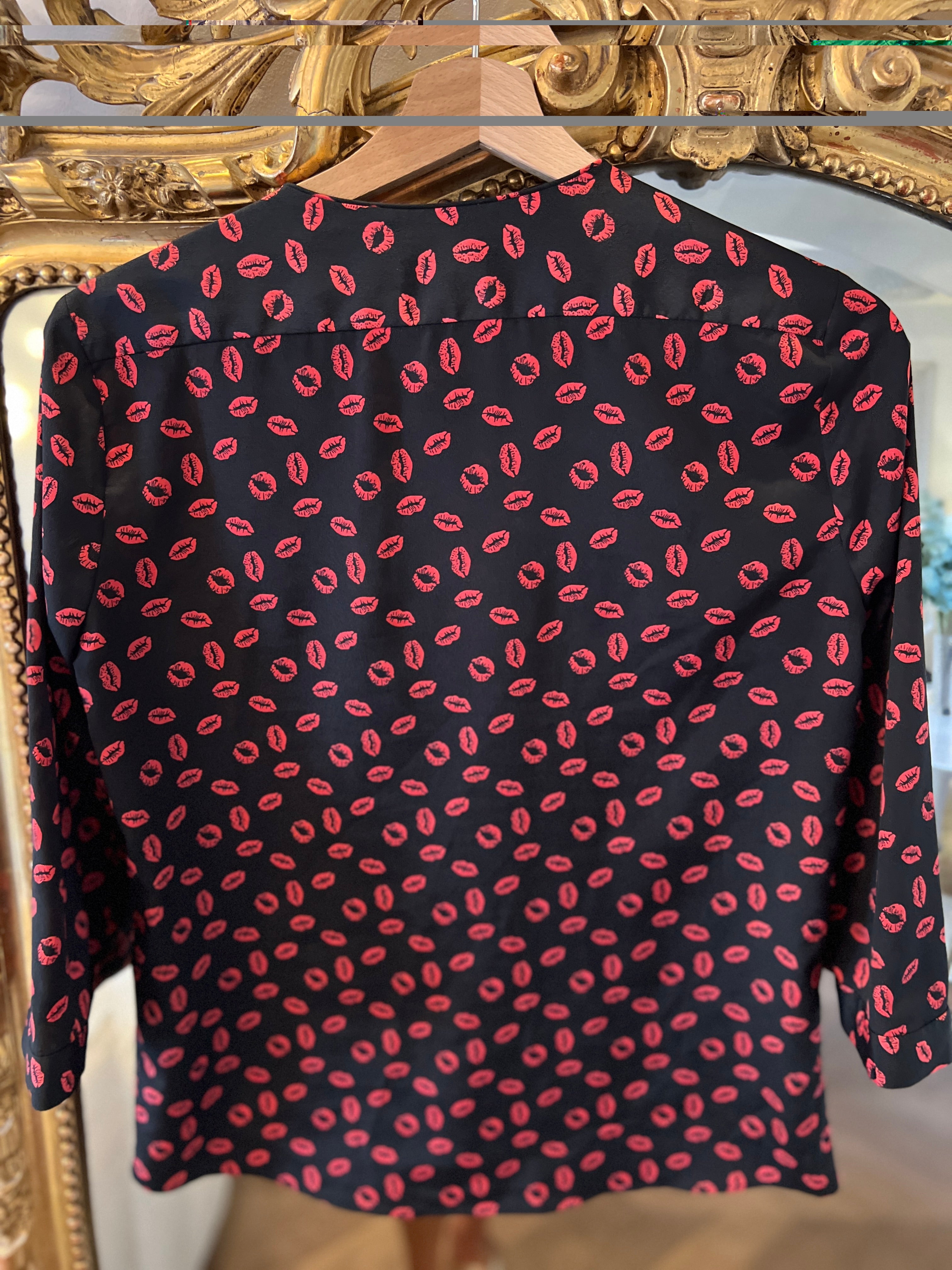 Blouse Claudie Pierlot motifs lèvres