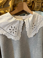 Charger l&#39;image dans la galerie, Sweat Claudie Pierlot gris col blanc
