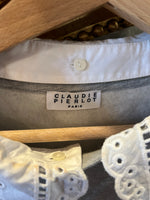 Charger l&#39;image dans la galerie, Sweat Claudie Pierlot gris col blanc
