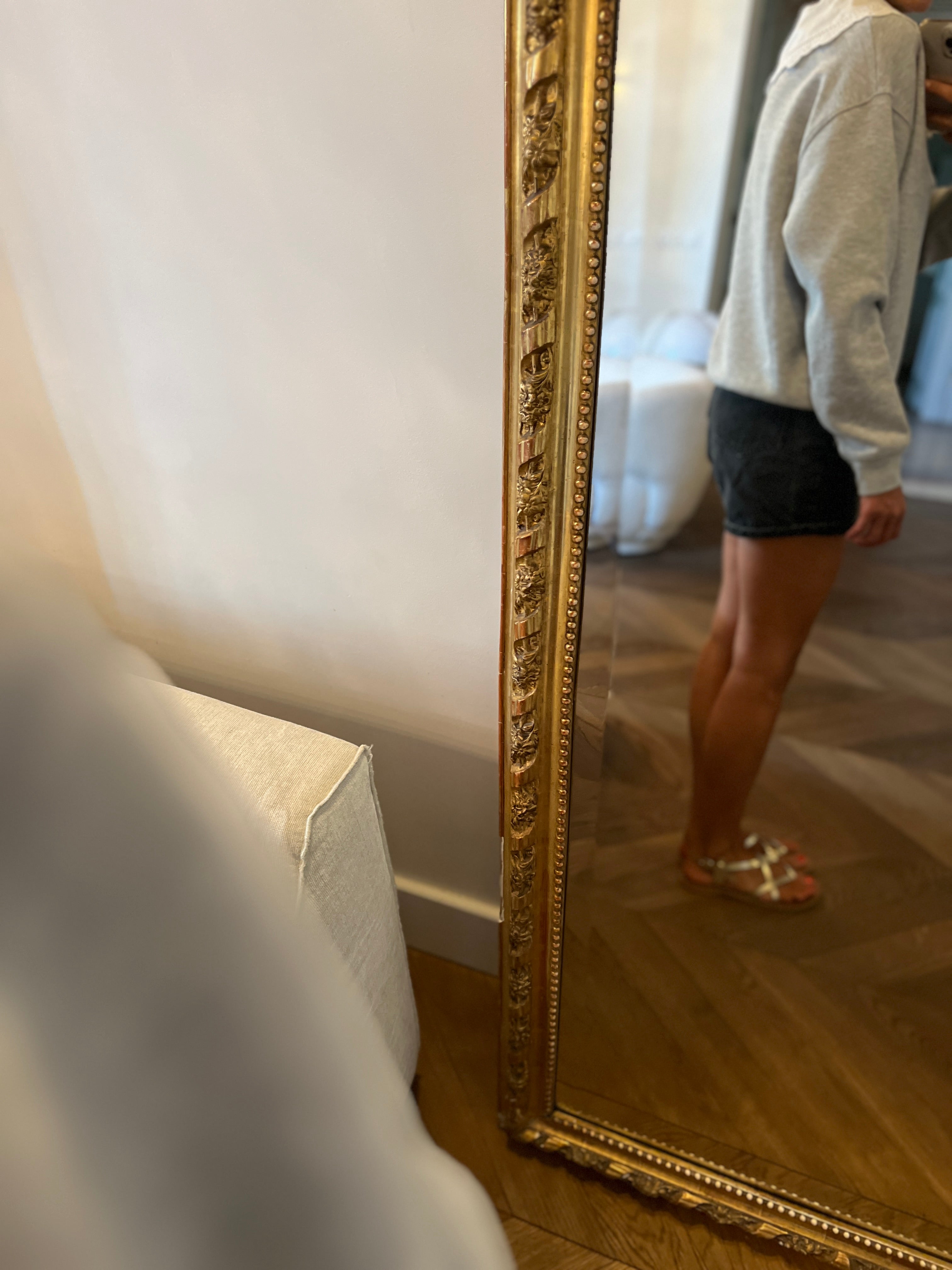 Sweat Claudie Pierlot gris col blanc