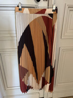 Charger l'image dans la galerie, Ba&amp;sh - Jupe longue plissée marron et beige
