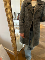 Charger l'image dans la galerie, Lucie Gabossi - Manteau en laine gris chiné
