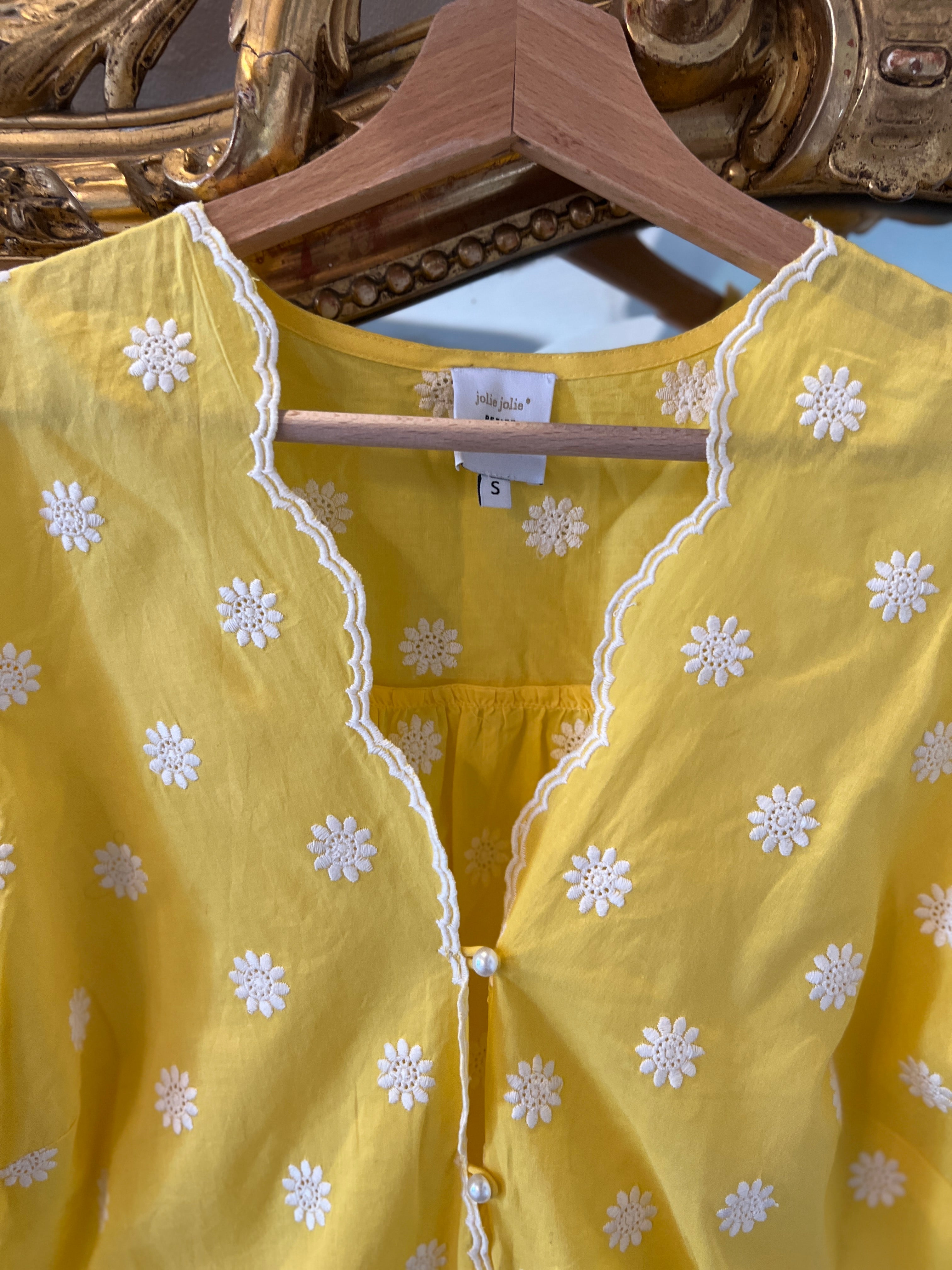 Blouse jolie jolie Petite Mendigote jaune