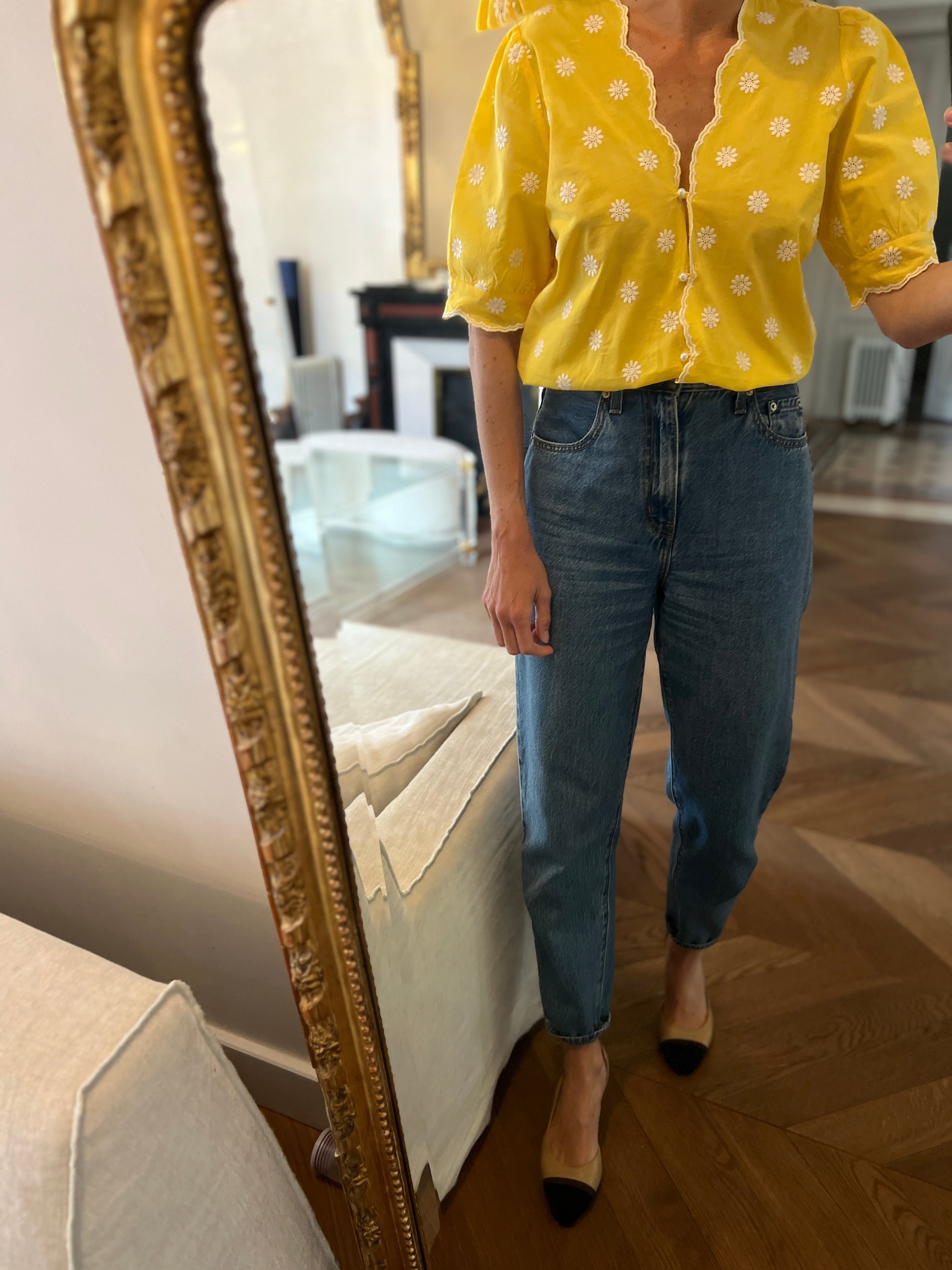 Blouse jolie jolie Petite Mendigote jaune