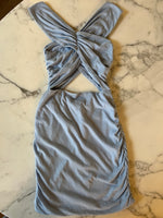 Charger l'image dans la galerie, Lucie Gabossi - Sabo Skirt Robe bleu ciel
