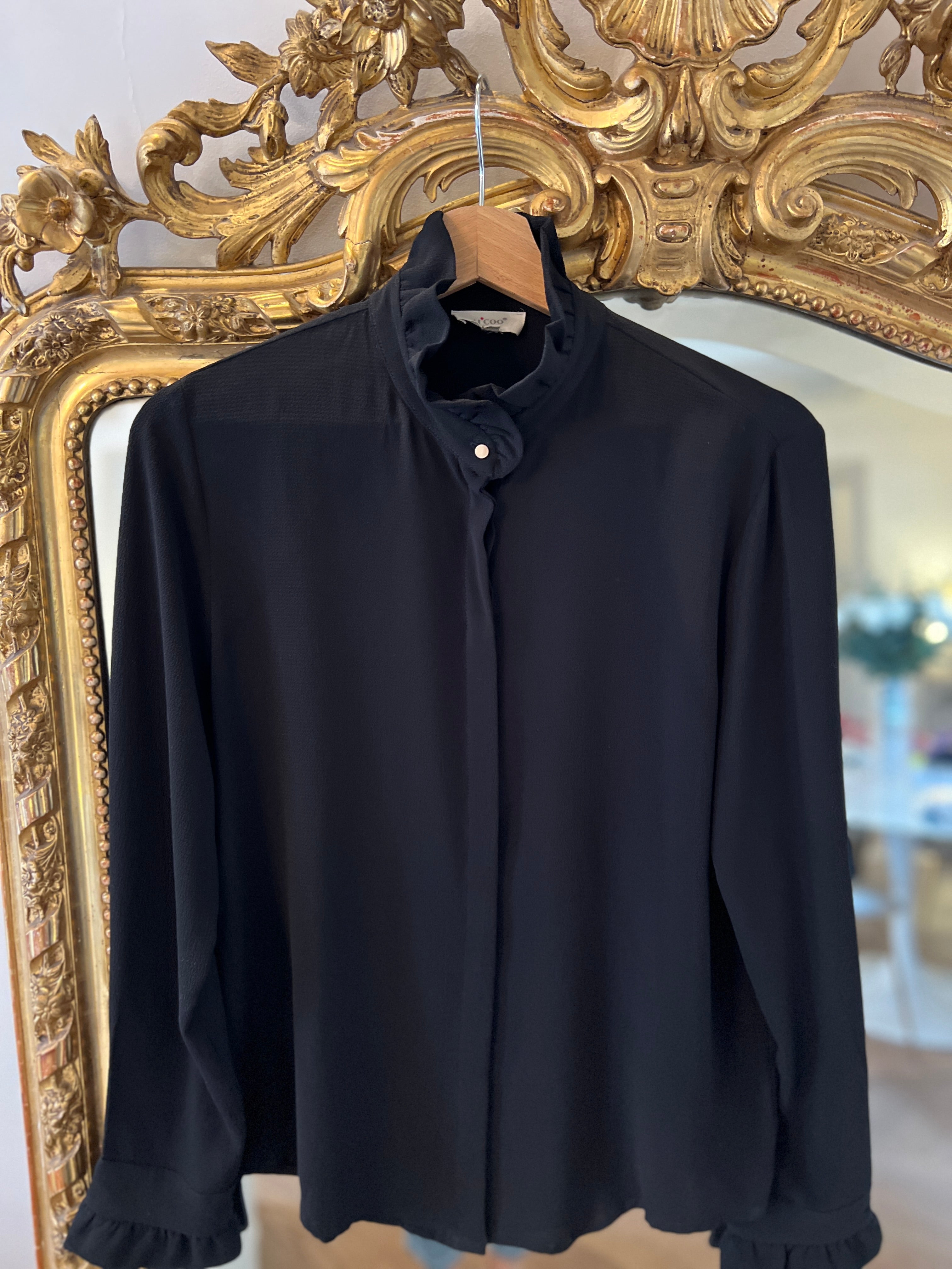 Blouse noire Y Coo Paris
