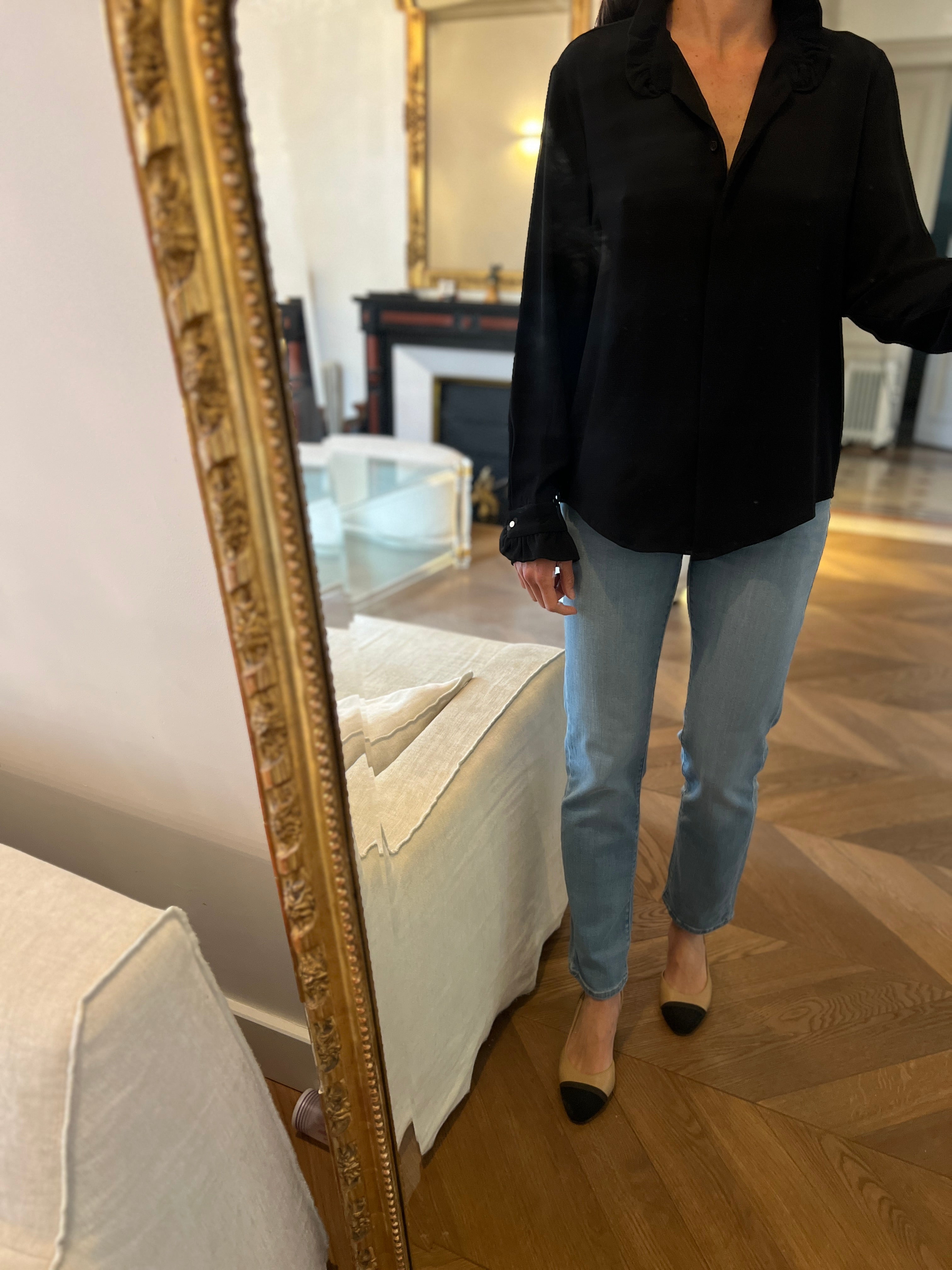 Blouse noire Y Coo Paris