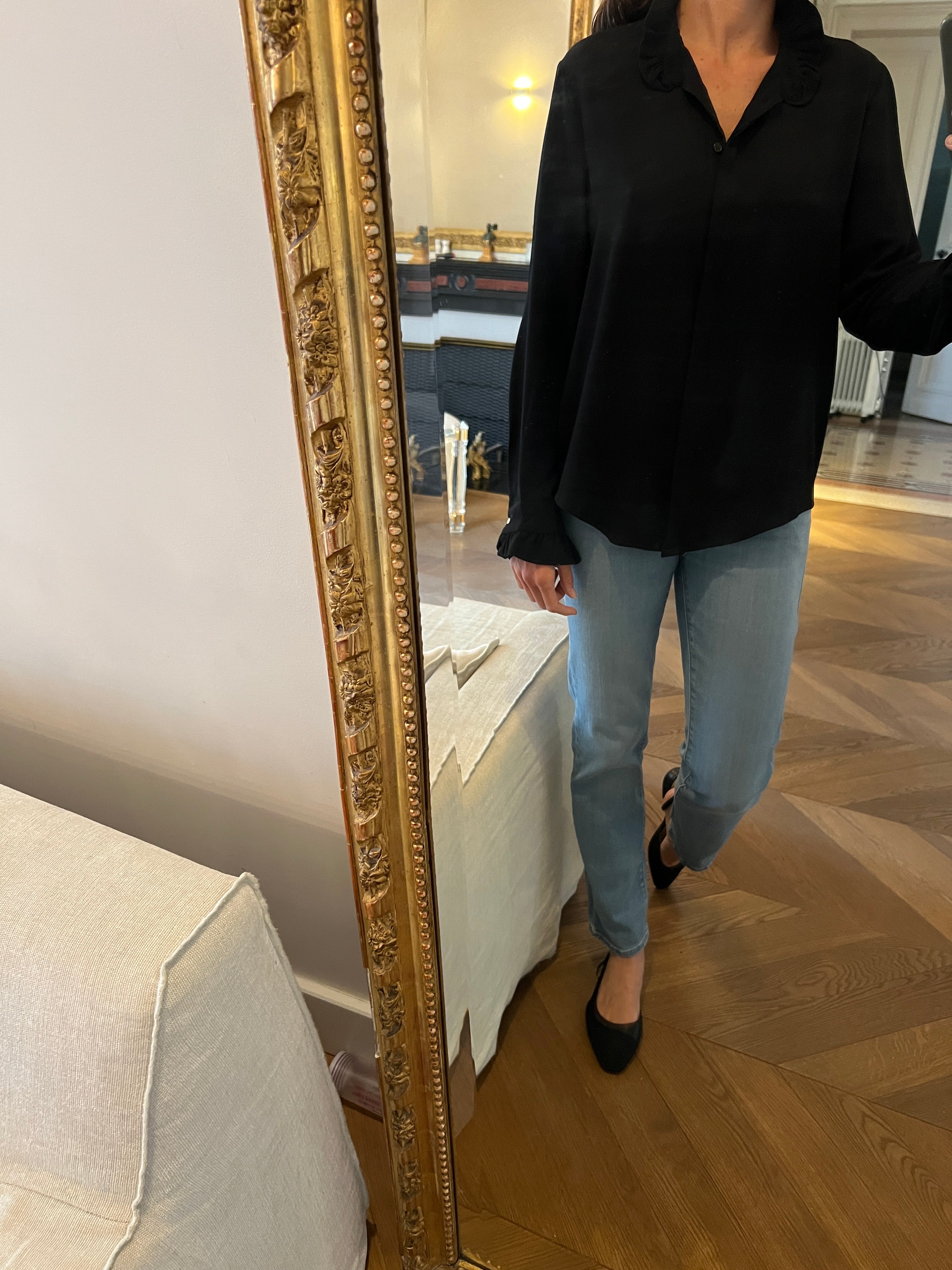 Blouse noire Y Coo Paris