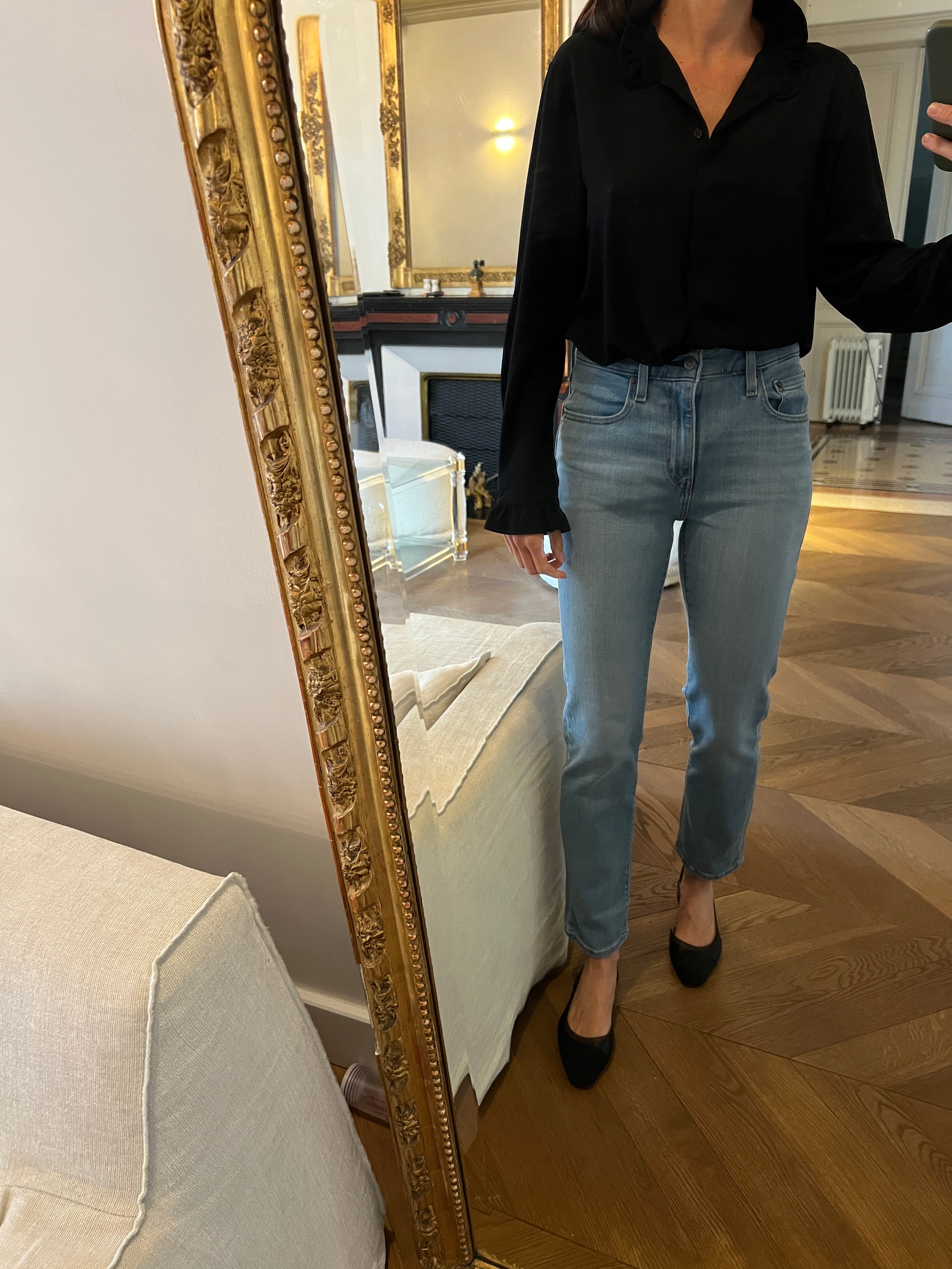 Blouse noire Y Coo Paris