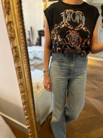 Charger l'image dans la galerie, Lucie Gabossi - Iro Tshirt en lin gris foncé
