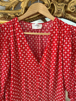 Charger l&#39;image dans la galerie, Combishort Ba&amp;sh Choopa rouge à motifs
