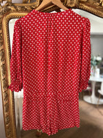 Charger l&#39;image dans la galerie, Combishort Ba&amp;sh Choopa rouge à motifs
