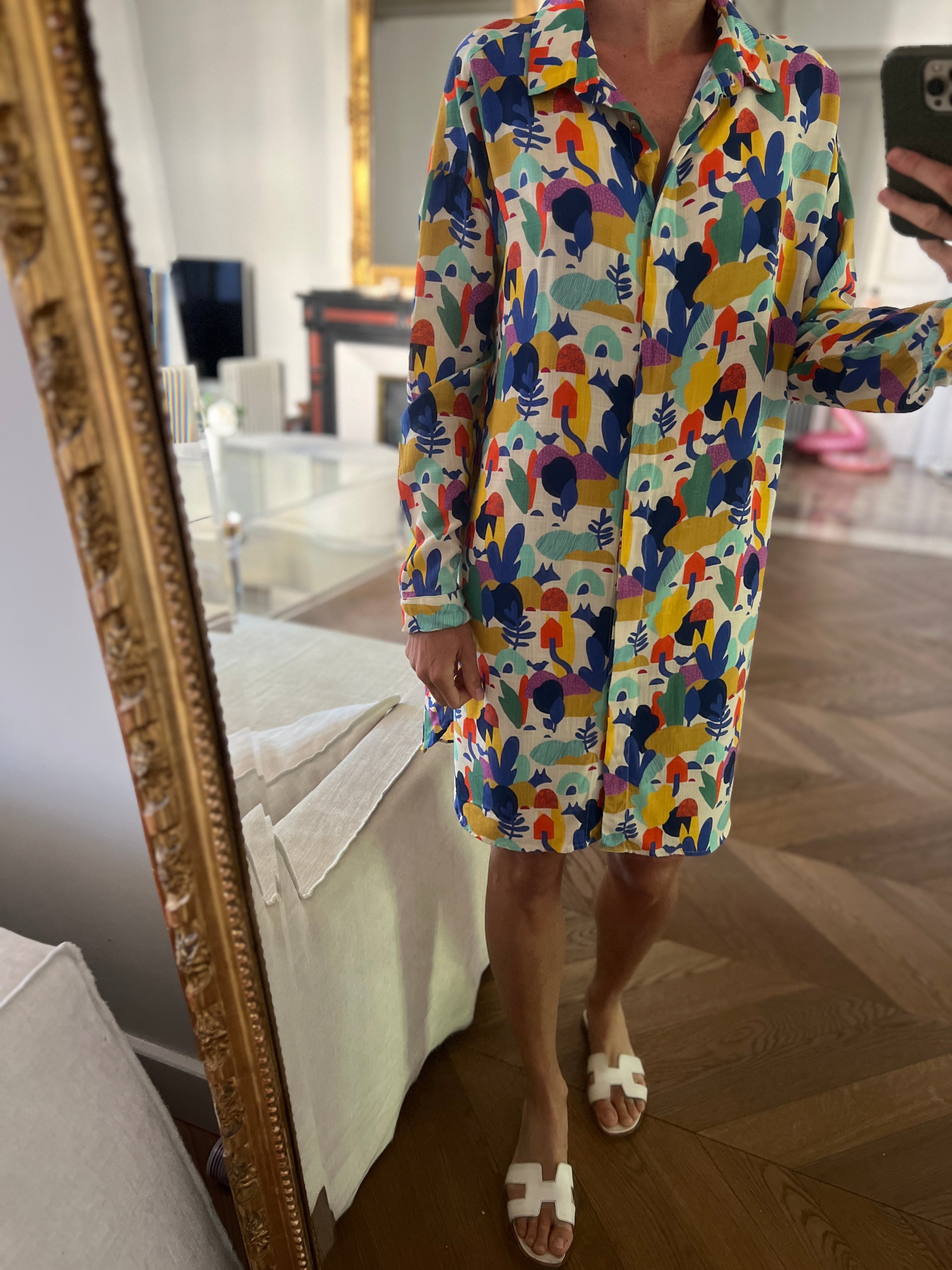 Robe chemisier Frangin Frangine colorée