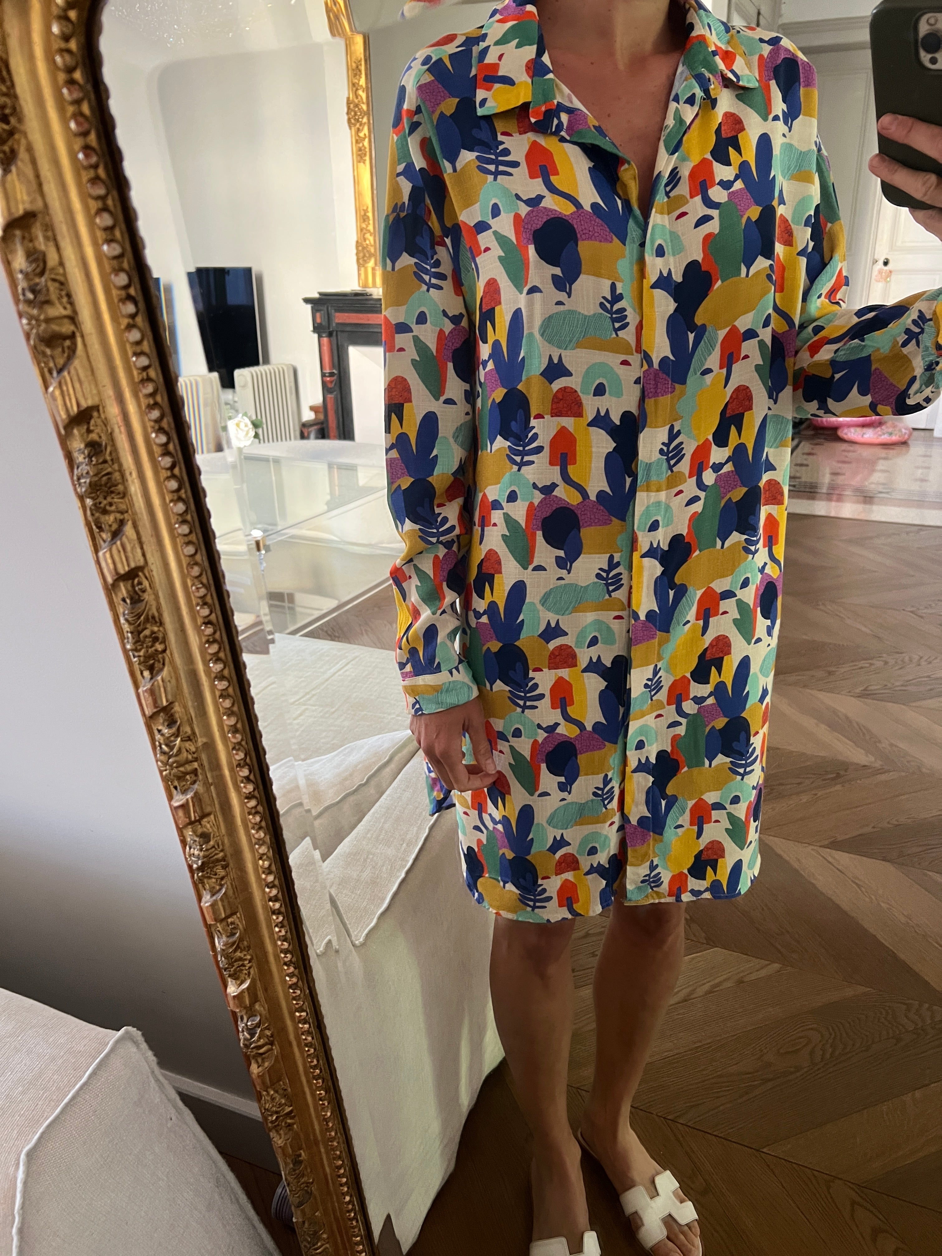 Robe chemisier Frangin Frangine colorée