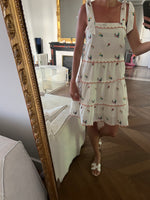 Charger l&#39;image dans la galerie, Robe Sézane à fleurs brodées
