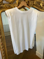 Charger l'image dans la galerie, Sandro - T-shirt blanc smile coton biologique neuf avec étiquettes
