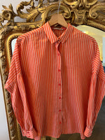 Charger l'image dans la galerie, Sessùn - Chemise orangée à rayures
