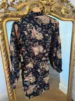 Charger l'image dans la galerie, Sézane - Robe noire à motifs beige

