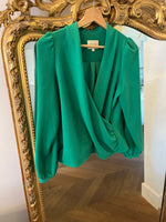 Charger l'image dans la galerie, Sézane - Blouse verte manches ballons
