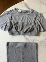 Charger l'image dans la galerie, Lucie Gabossi - Ensemble short et haut gris 2 pièces
