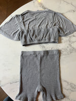 Charger l'image dans la galerie, Lucie Gabossi - Ensemble short et haut gris 2 pièces
