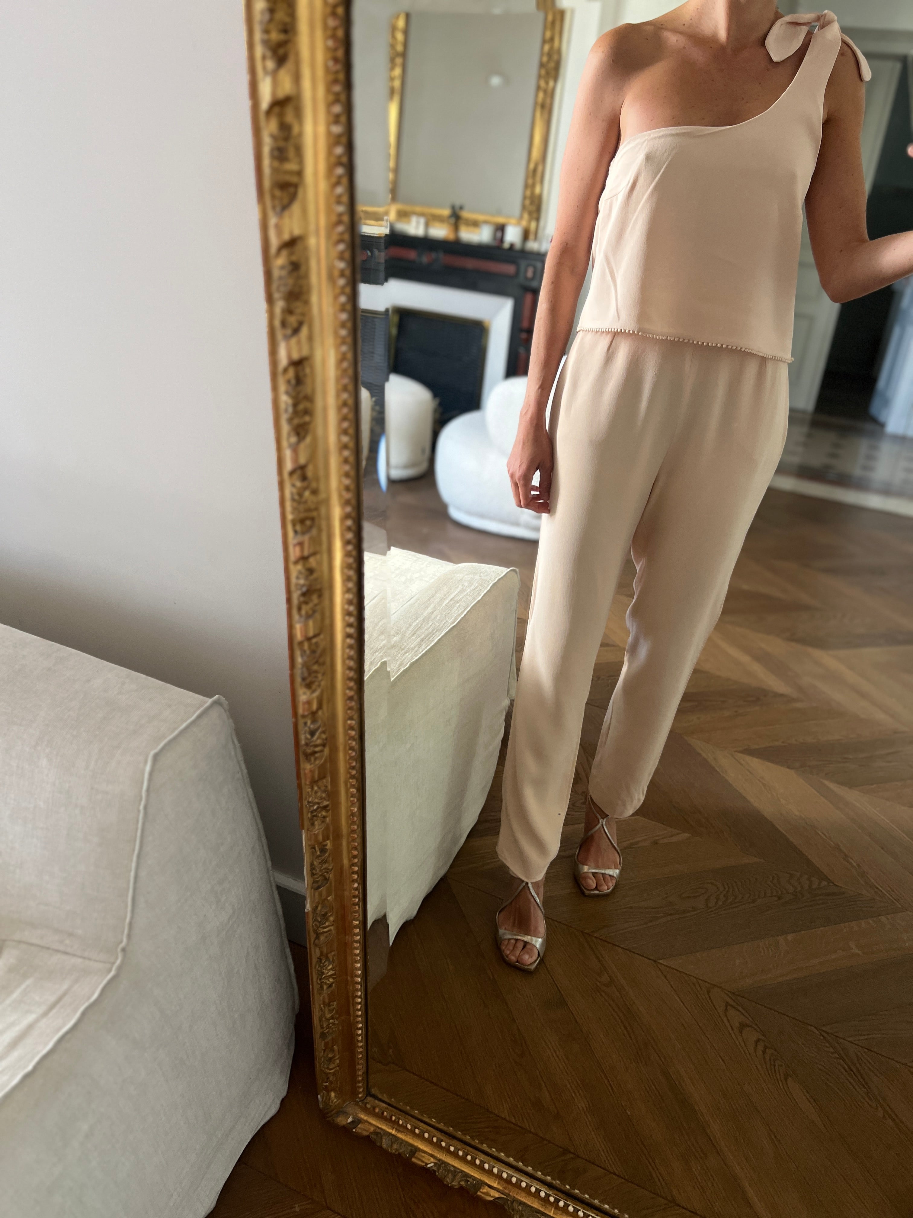 Combinaison Sézane rose pale