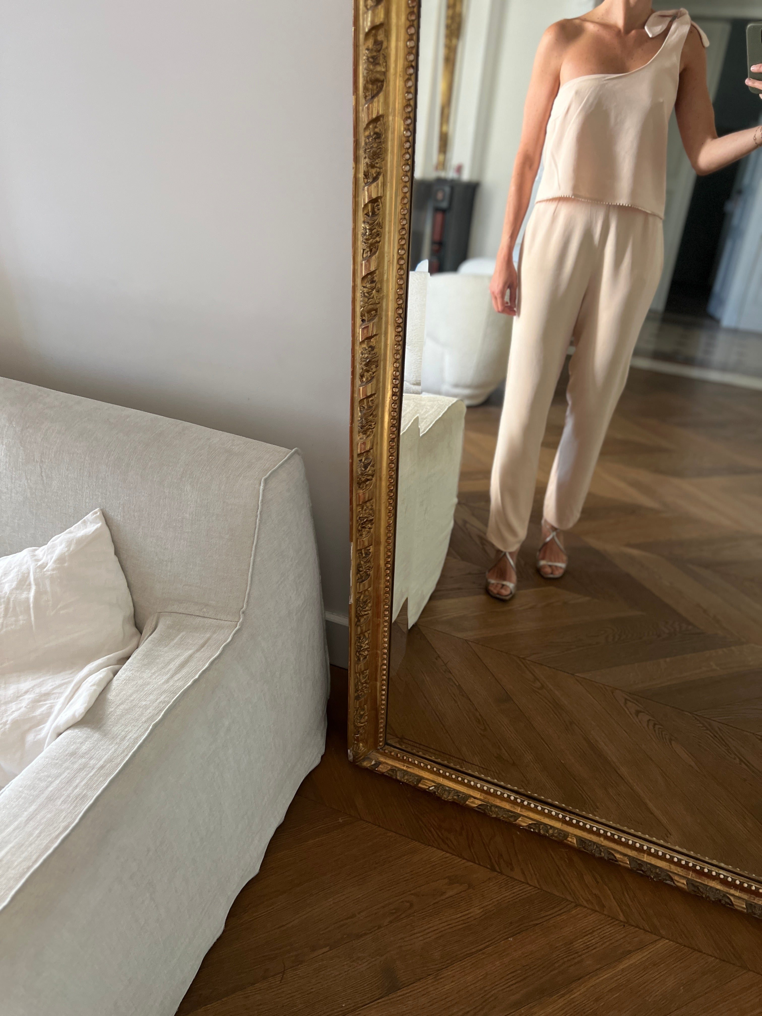 Combinaison Sézane rose pale