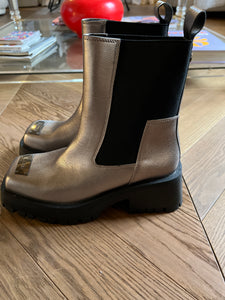 Malika Menard Bottines Steve Madden argentées