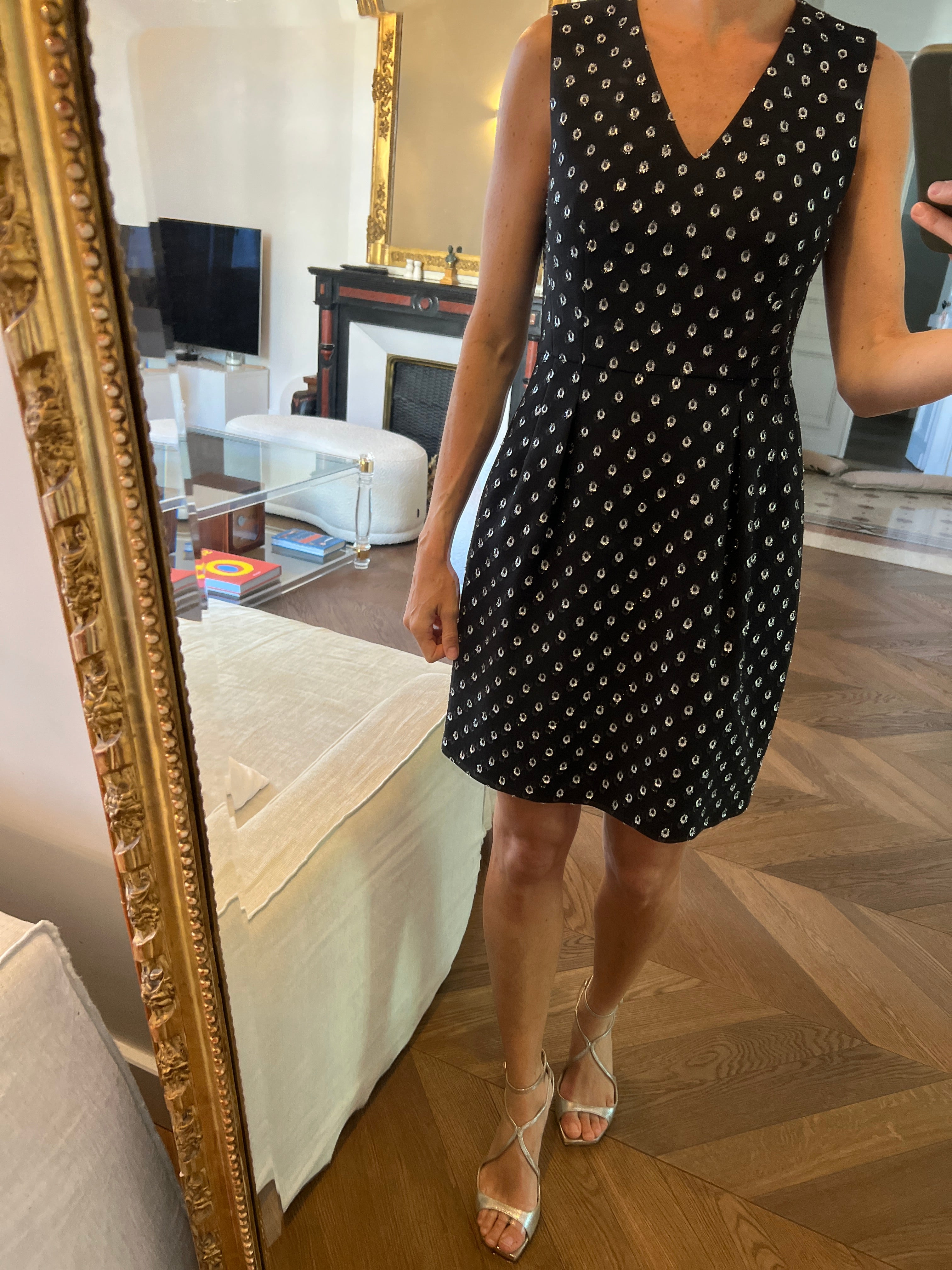 Robe Claudie Pierlot motifs scintillants