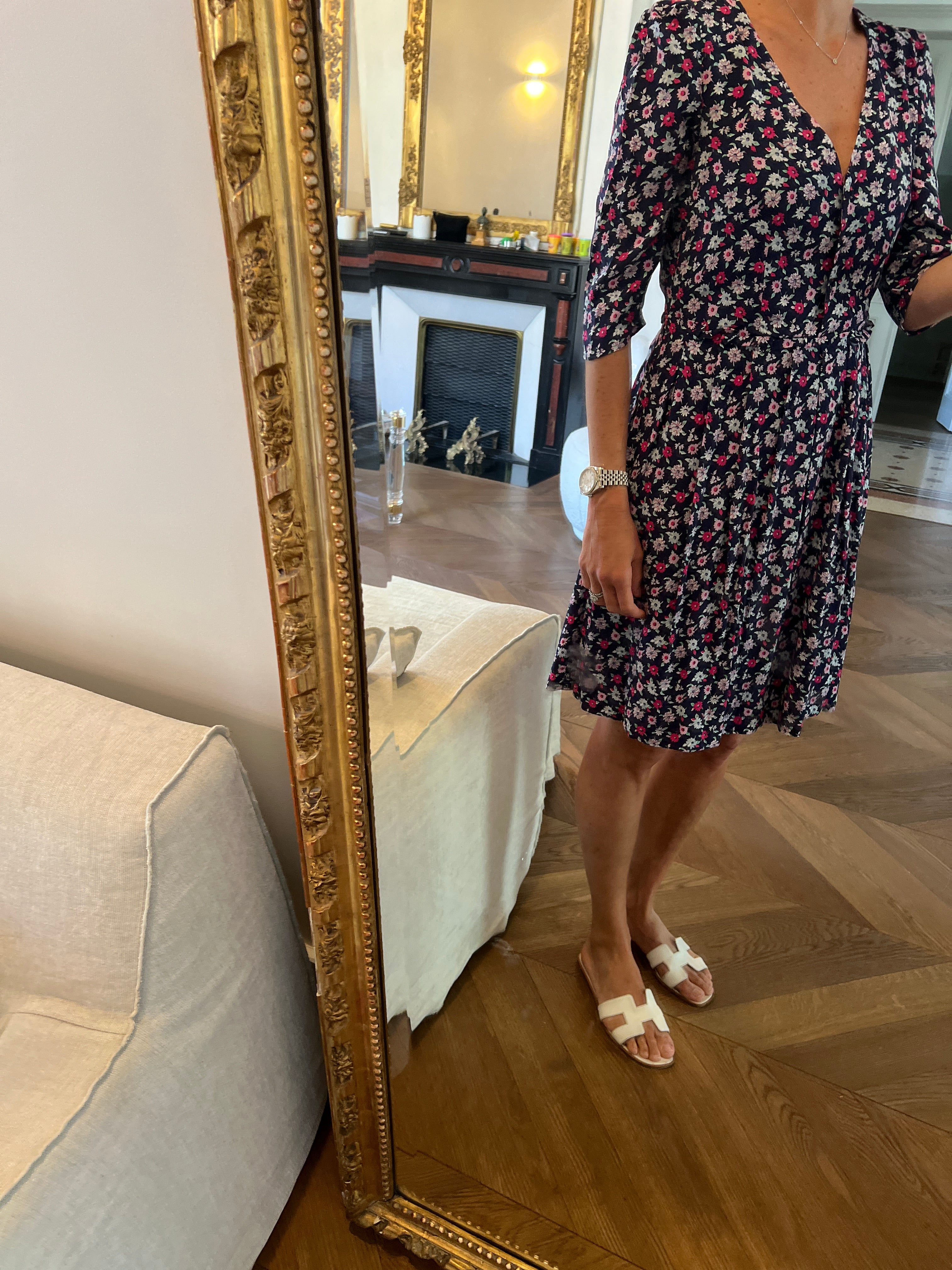 Robe Claudie Pierlot à imprimée fleurs