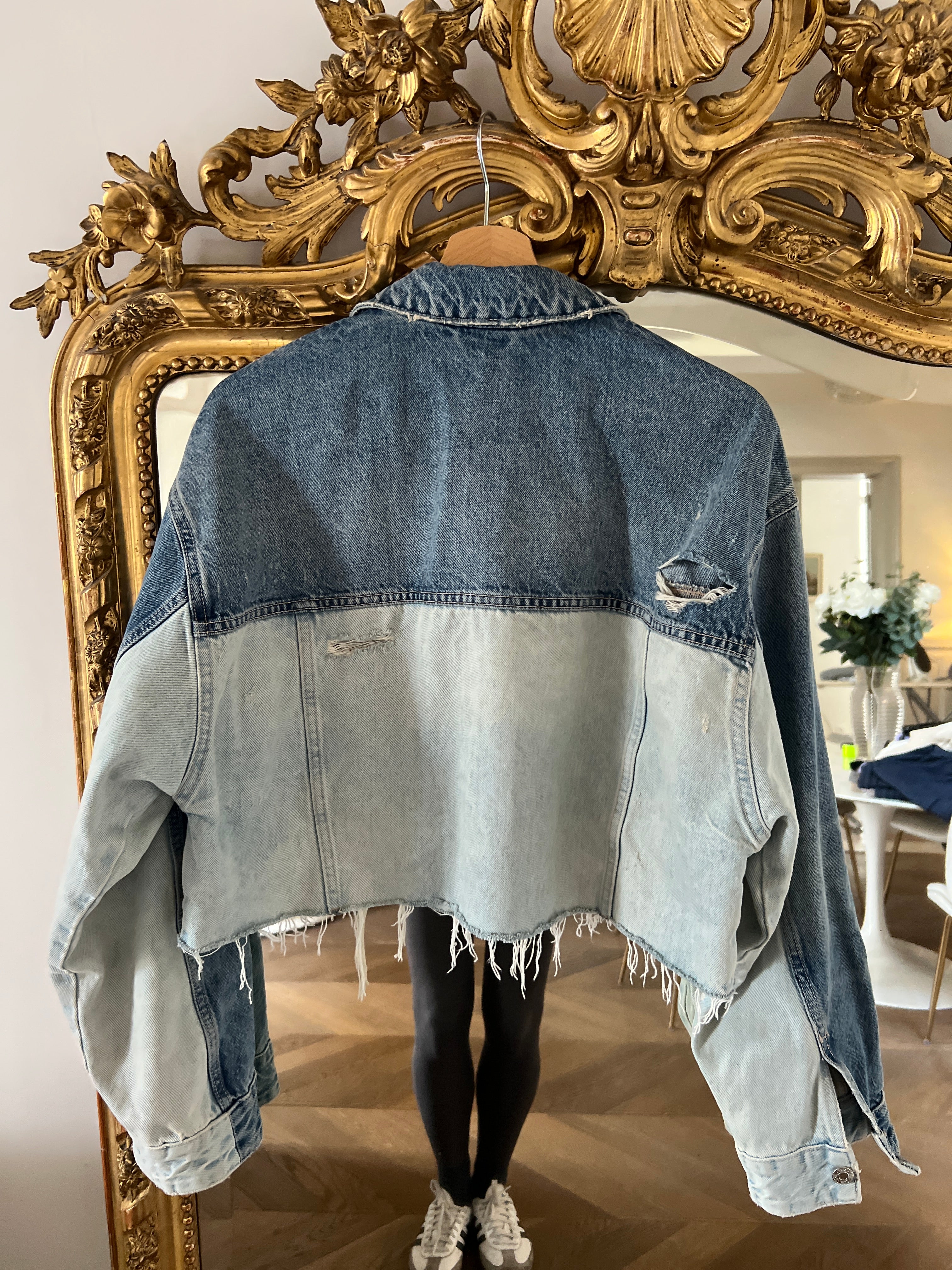 Malika Menard Veste en jean courte Zara