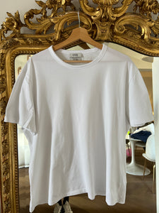 Malika Menard T shirt blanc regular Cos