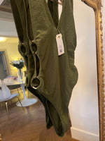 Charger l'image dans la galerie, Lucie Gabossi - Chichi Castelango Paris Maillot de bain une pièce kaki Rosalie Neuf
