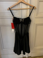Charger l'image dans la galerie, Lucie Gabossi - God Save Queens Body robe noire Neuve Imparfait T.XS
