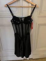 Charger l'image dans la galerie, Lucie Gabossi - God Save Queens Body robe noire Neuve Imparfait T.XS
