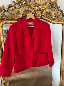 Malika Menard Veste Zara Rouge