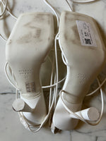 Charger l'image dans la galerie, Lucie Gabossi - Vero Cuoio Sandales blanches à nouer
