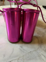 Charger l'image dans la galerie, Flora Coquerel - BV Sandales à talons rose metallisé P.40
