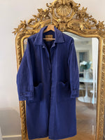 Charger l&#39;image dans la galerie, Malika Menard Veste longue American Vintage bleu
