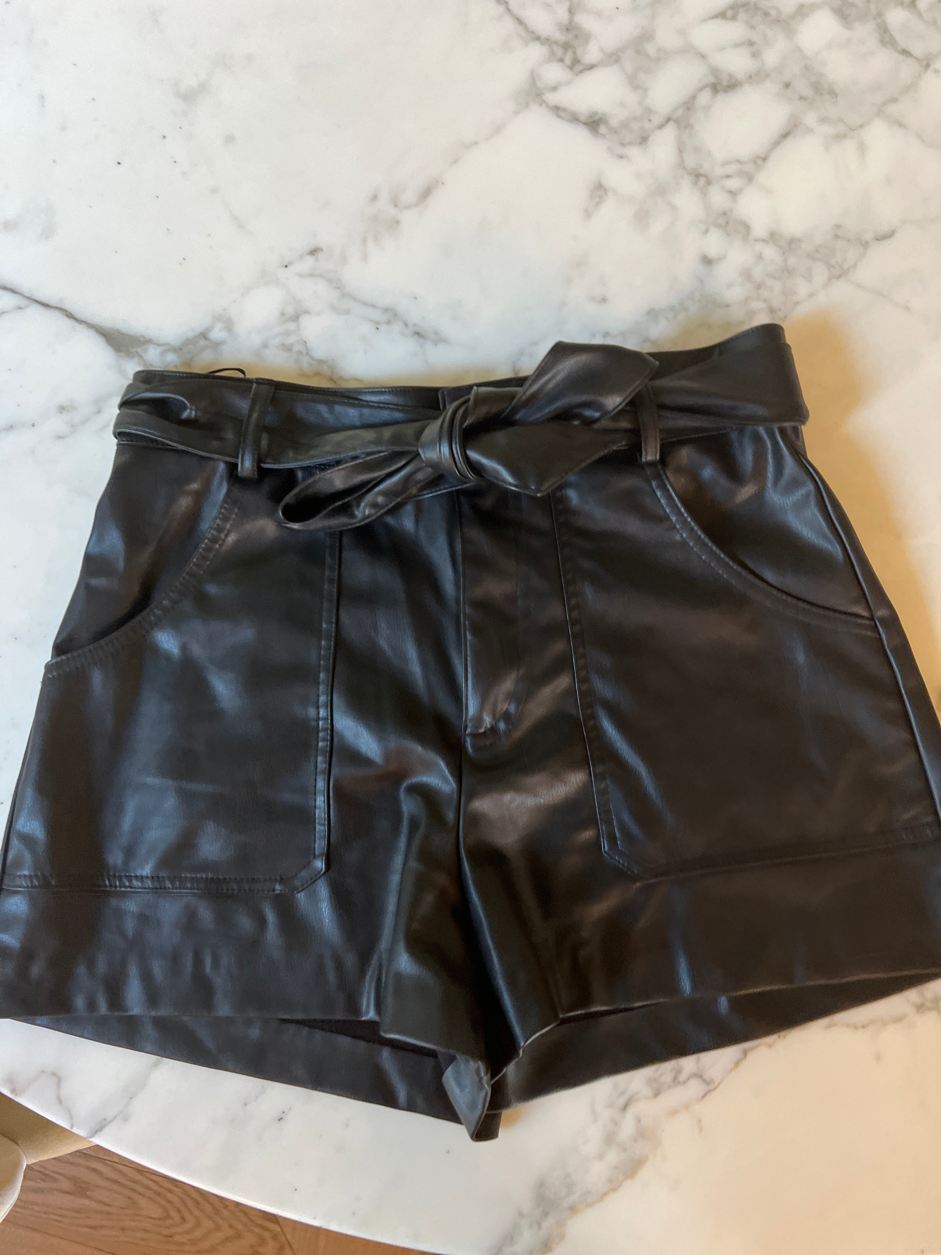 Short simili cuir Zara