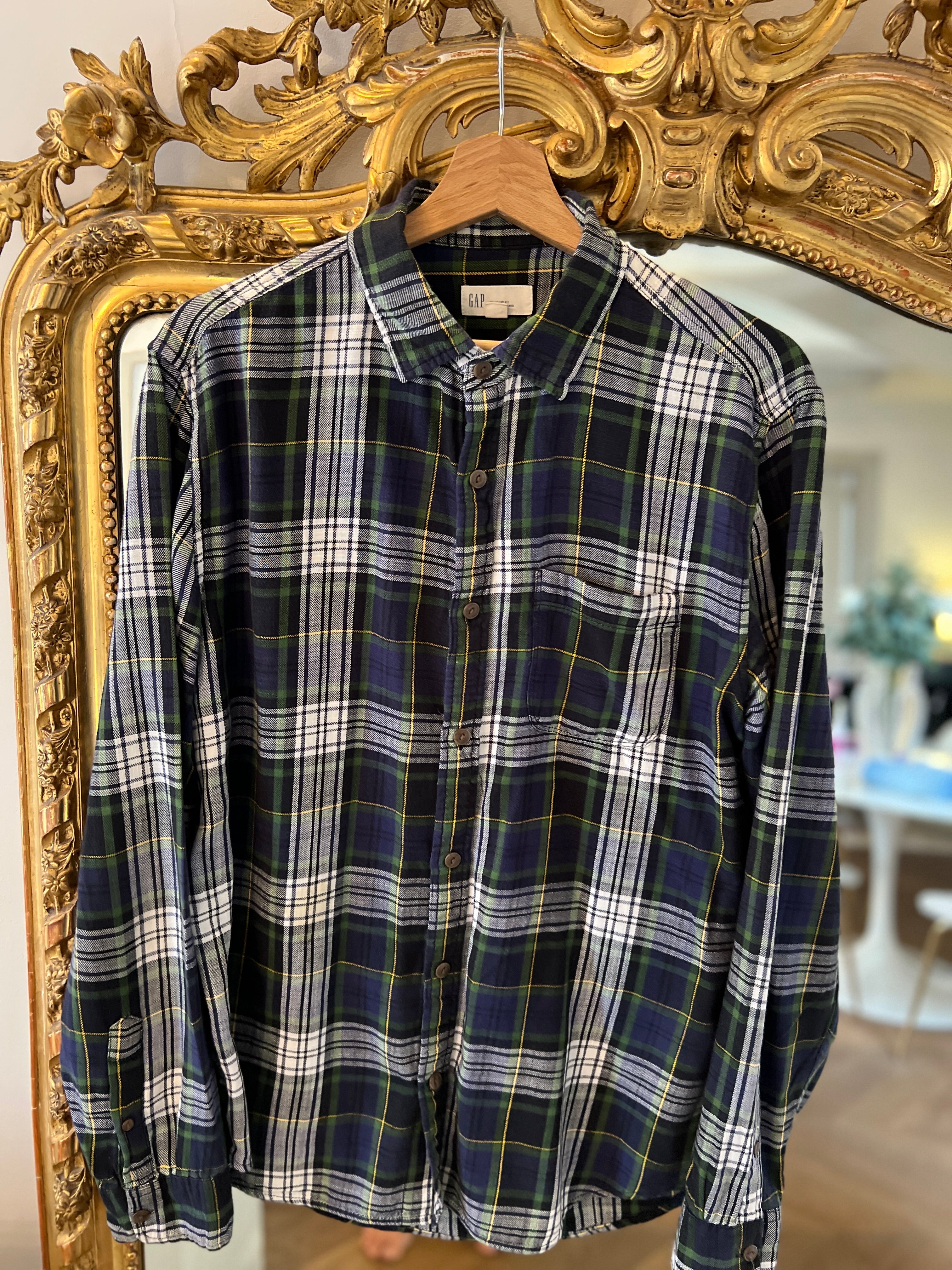 Marine Lorphelin Chemise Gap à carreaux